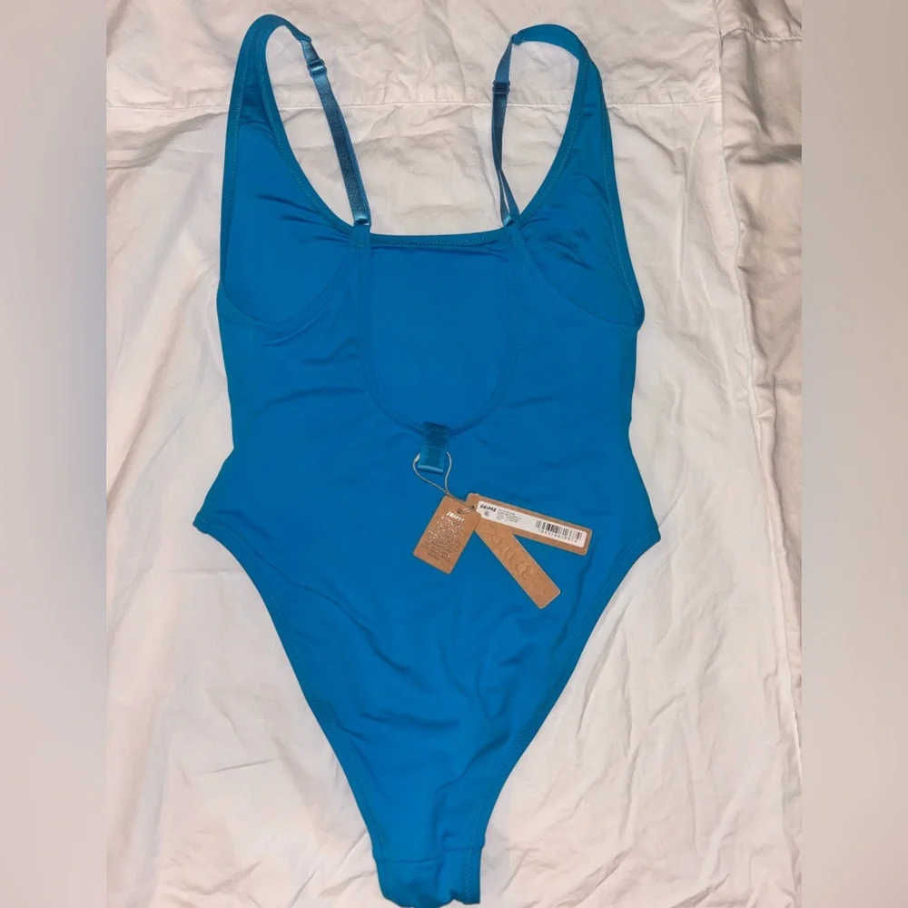 NWT Skims Scoop Neck One Piece in Turquoise